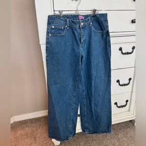 Edikted Women's Straight Leg Blue Jeans